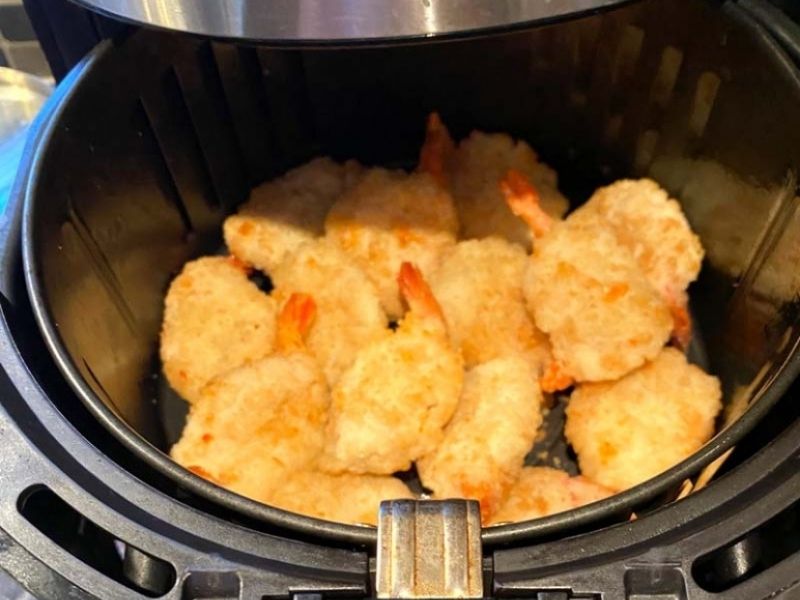 how to air fry frozen breaded shrimp 