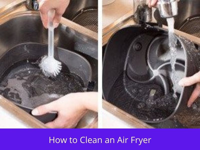 how to clean grease from air fryer basket