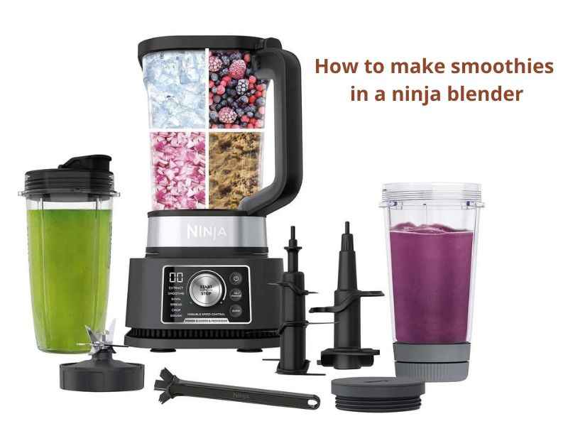 how to make smoothies in a ninja blender