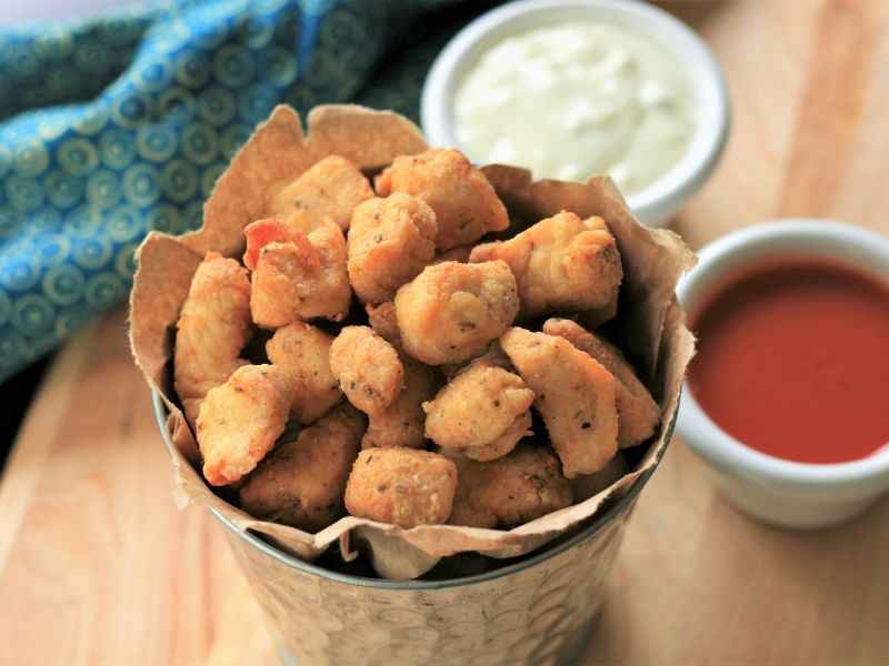 frozen popcorn chicken air fryer time