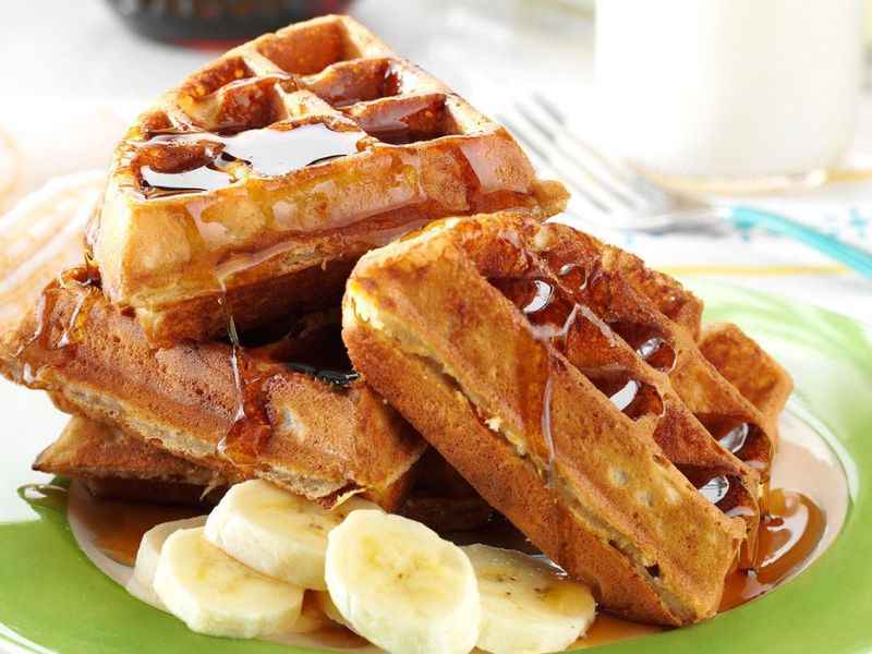 Make Banana Waffles